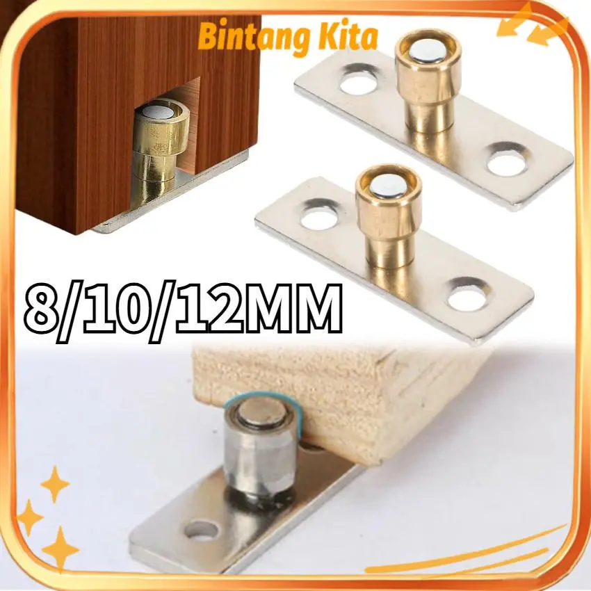 2 Pcs Stoper Pintu Sliding 12mm Roda Bawah Pintu Sliding Logam Roda Pintu Bawah Sliding Guide T Stopper Pintu Sliding Penahan Geser
