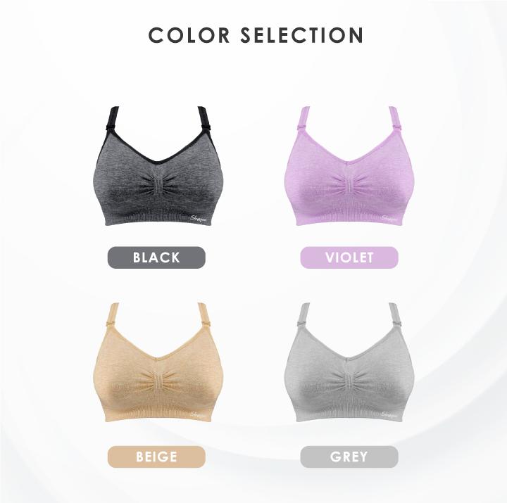 Shapee Sassy Nursing Bra - Grey (NB209)