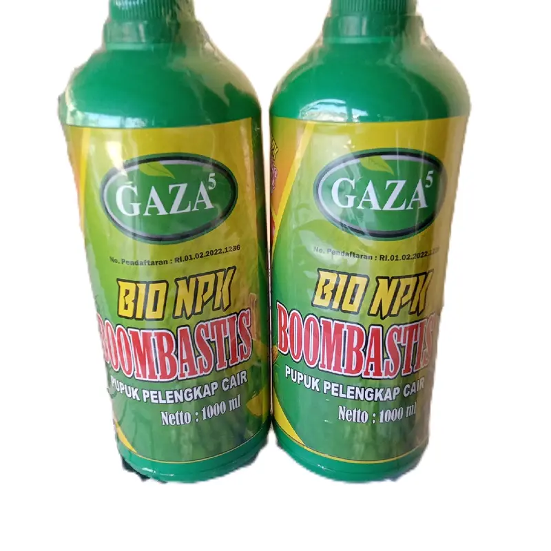 Pupuk Gaza NPK BOOMBASTIS 1 liter untuk pertumbuhan optimal semua jenis tanaman dengan nutrisi komplit dan hormon Ga5 0