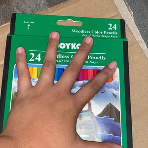 Joyko Pensil Warna Woodless Color Pencils Hexagonal Grip
