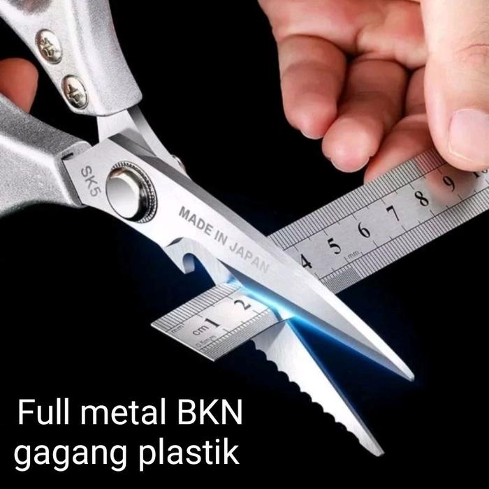 Jual gunting dapur jumbo japan 5 kali lebih tajam tebal multi fungsi ...