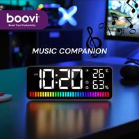 Gambar Boovi JD013 Jam Digital Tampilan Multifungsi Suhu Temperature Humidity Kelembapan Lampu RGB Bar Alarm Clock Rechargable dari Boovi Official Kota Administrasi Jakarta Barat 3 Tokopedia