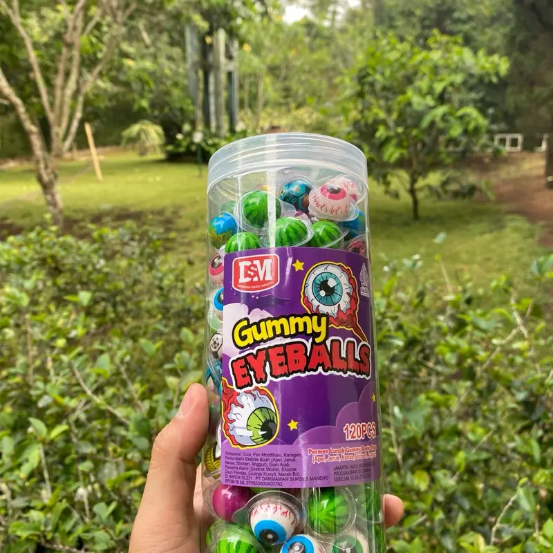 Permen Lunak Mini Bola Mata 1 toples isi 120pcs Gum 0