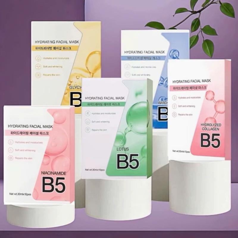 Hộp 10 Miếng Mặt Nạ Dưỡng Ẩm B5 Yuejin 30ml - Cấp Ẩm & Làm Dịu Da