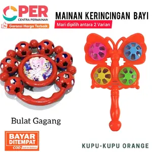 MAINAN EDUKATIF BAYI KERINCINGAN BUNYI BERBAHAN PLASTIK AMAN