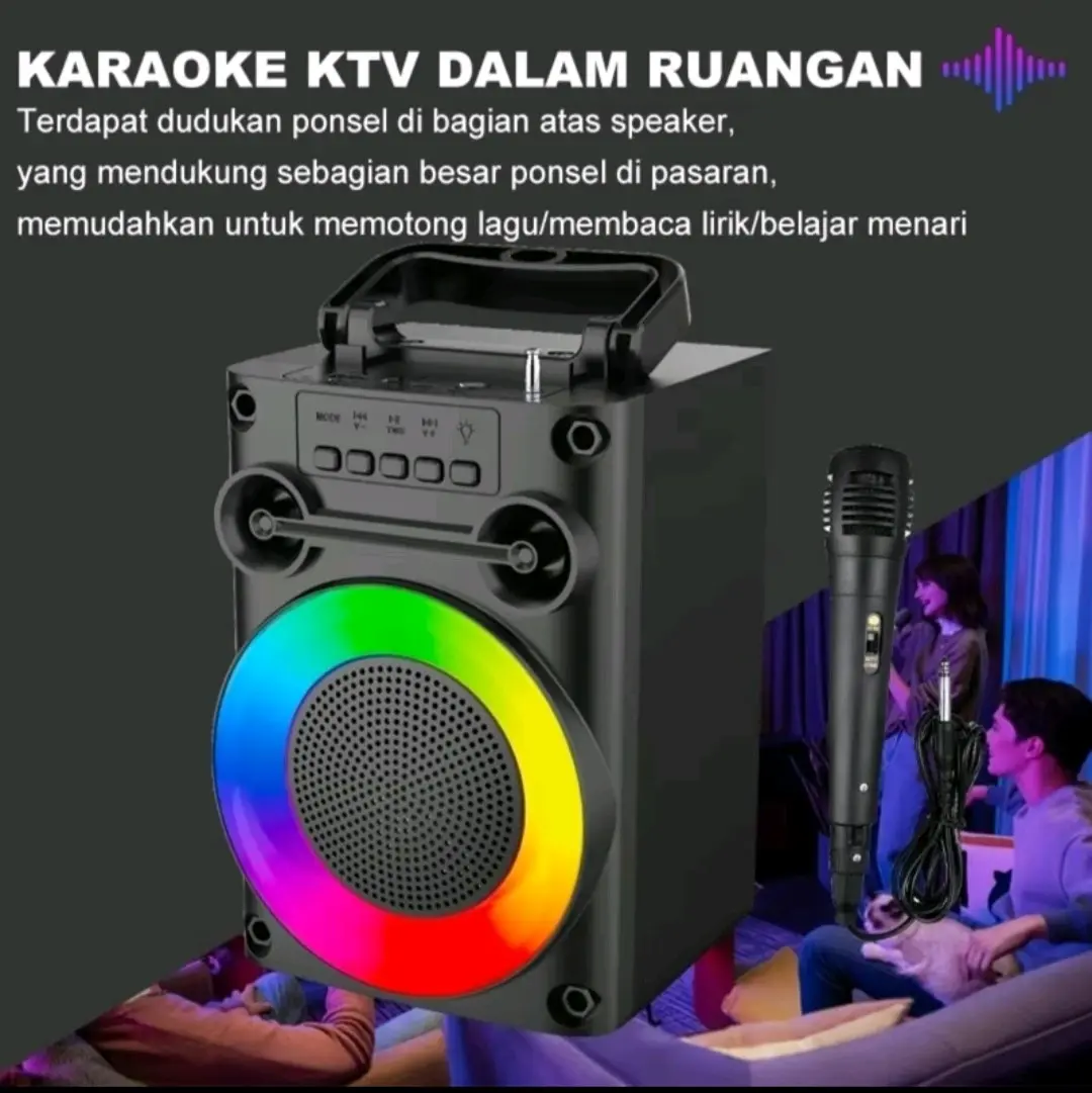 peralatan elektronik speaker, microphone set, headset earbuds, stan kamera ganda