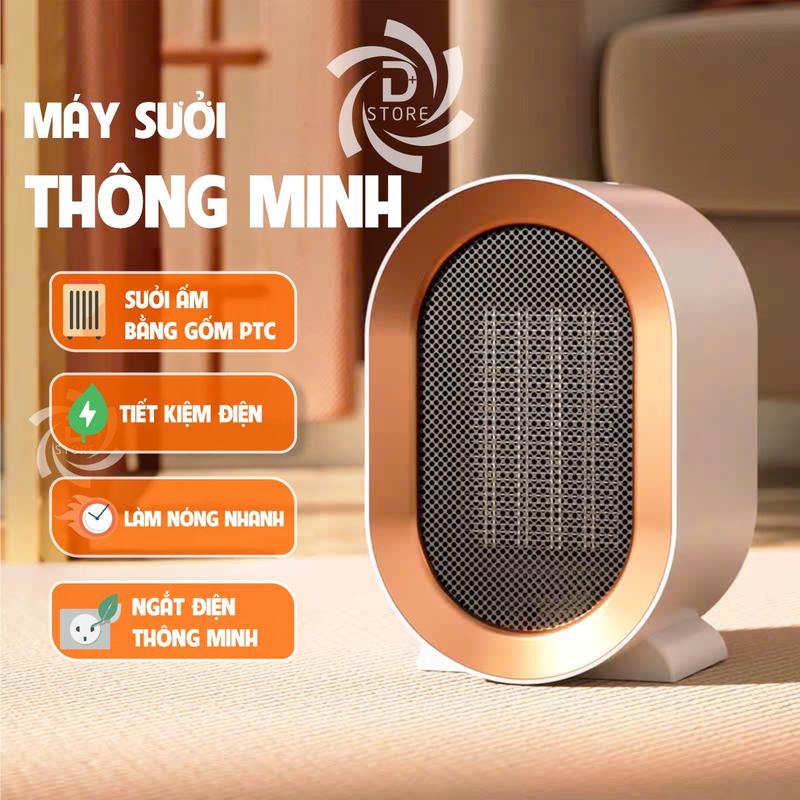  Máy sưởi gốm mini DSTORE 1200W quạt sưởi ấm bằng gốm PTC bảo hành 12 tháng máy sưởi 