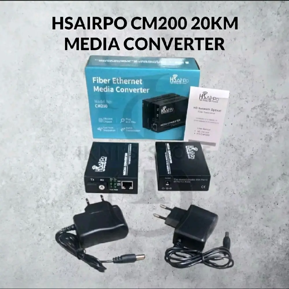 HSAIRPO CM200 20KM MEDIA CONVERTER