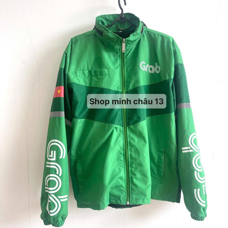 Áo Khoác Grab Shiper Vải Dù 2 Lớp Thoáng Mát Vải Xịn Jacket Nam