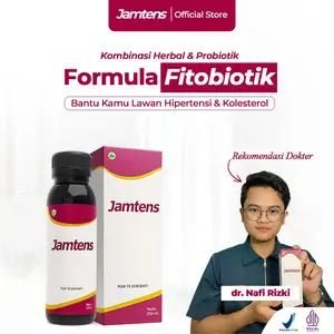 Jamtens FITOBIOTIK - Minuman Kombinasi Herbal Sirih Merah & Seledri - Membantu Turunkan Kolesterol Stabilkan Tekanan Darah Jaga Kesehatan Jantung - Tanpa Efek Samping Nikmat Diminum Nyaman Dilambung