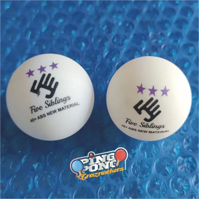 100 PCS Bola Pingpong Five Sibling ABS NM - Premium
