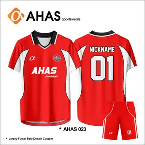 Jersey Custom Futsal Bola Voli Baju Sport Desain Bebas Request Nama Nomer