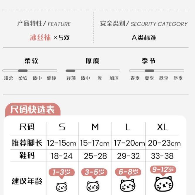Product Introduction of Girls' Socks Summer Thin Ice Silk Socks Pink Children's Summer Breathable Girls' Baby Short Socks 0