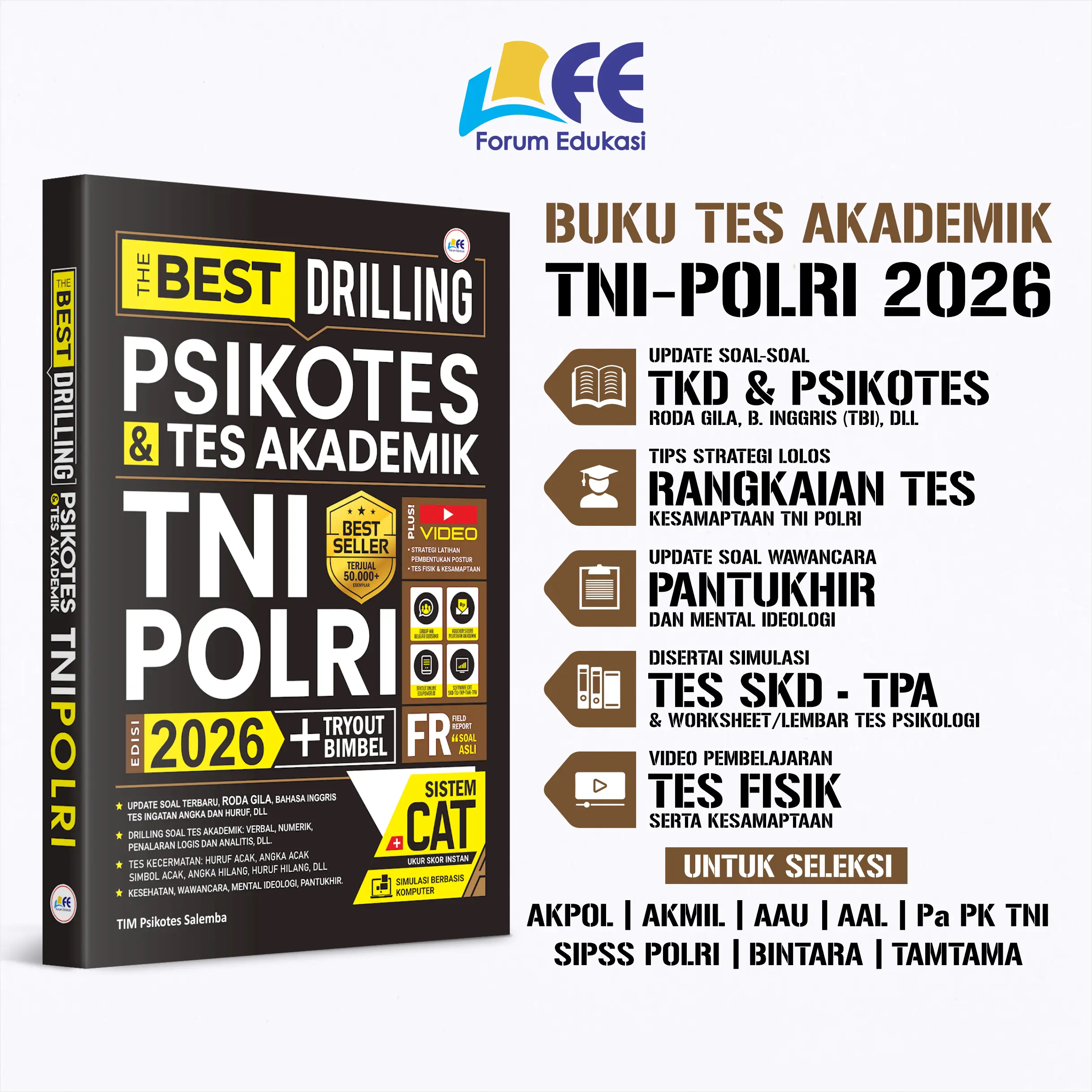 [READY STOCK] BUKU THE BEST DRILLING PSIKOTES TNI POLRI 2026 [NEW UPDATE]