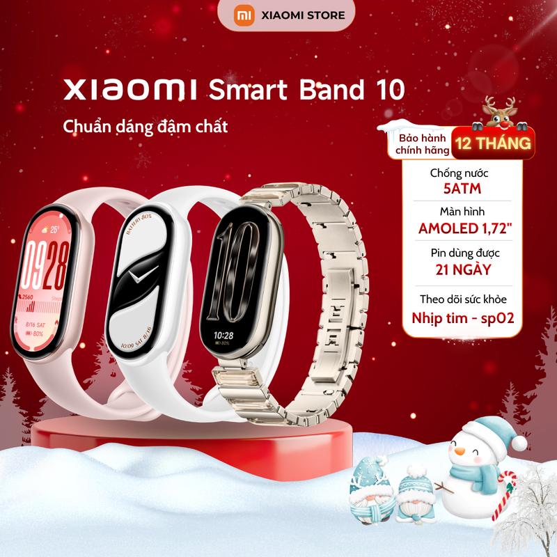  Vòng đeo tay thông minh Xiaomi Mi Band 10 - Chính Hãng Bản Quốc Tế Bảo Hành 12 Tháng 