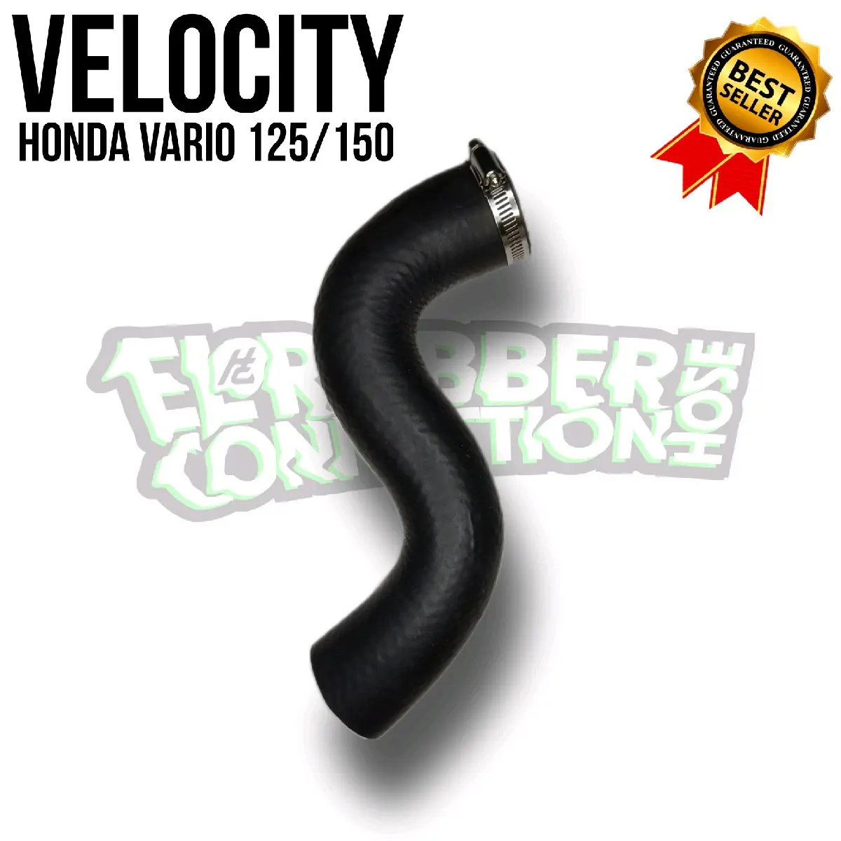 VELOCITY BLACK RUBBER HONDA VARIO 125,150 OLD DAN NEW FREE KLEMAN Karet Motorcycle Selang