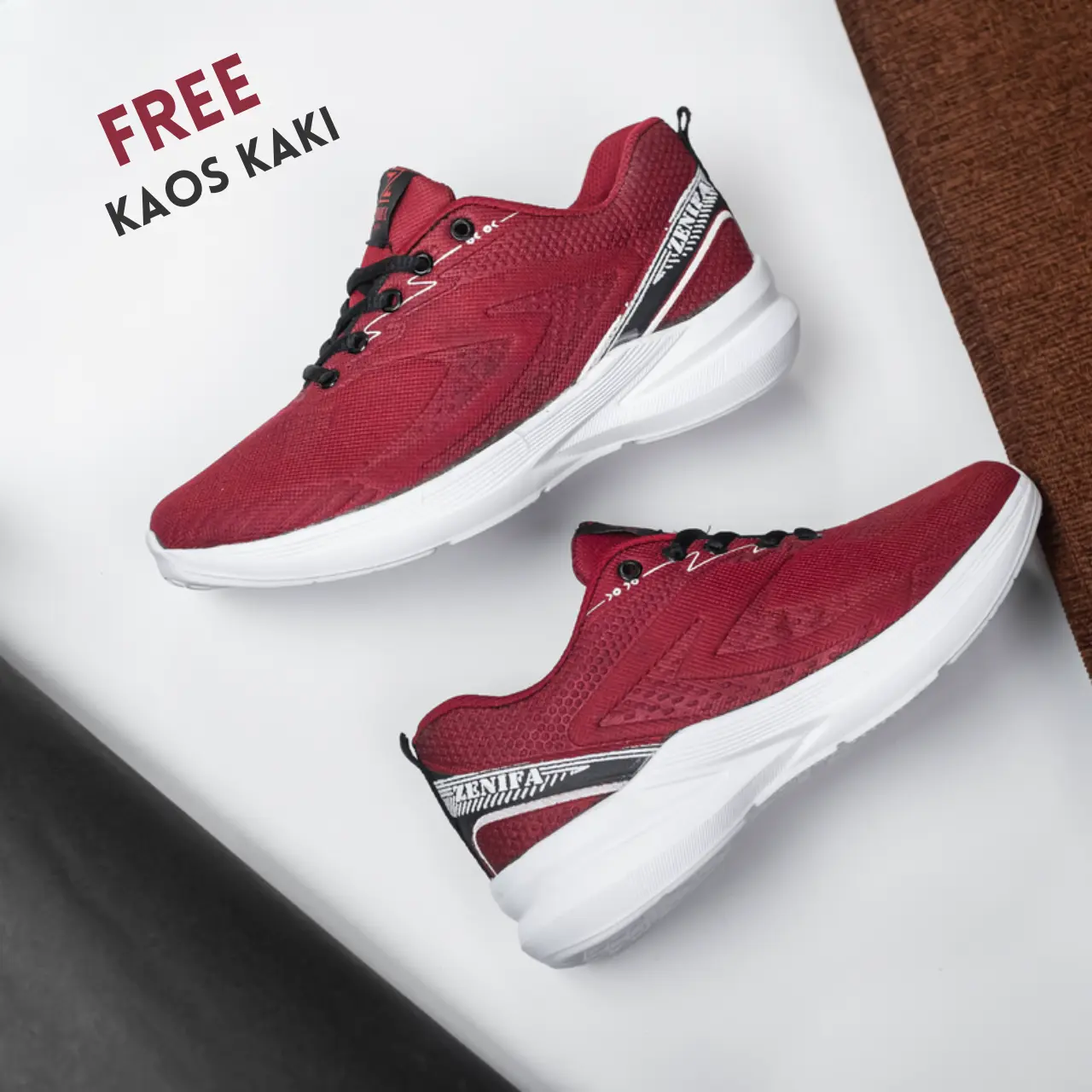 Sepatu Pria Sneakers Zenifa Amoka Sport New Sport Olahraga Terbaru Best Seller Jogging Outdoor