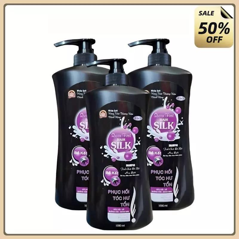 COM BO 3 CHAI DẦU GỘI SILK - Phục hồi tóc hư tổn