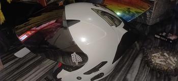 Product Review of KYT Galaxy Flat R Solid White I Flat Visor Iridium I Spoiler - Helm Half Face Motorcycle from 𝕽**𝖆 0
