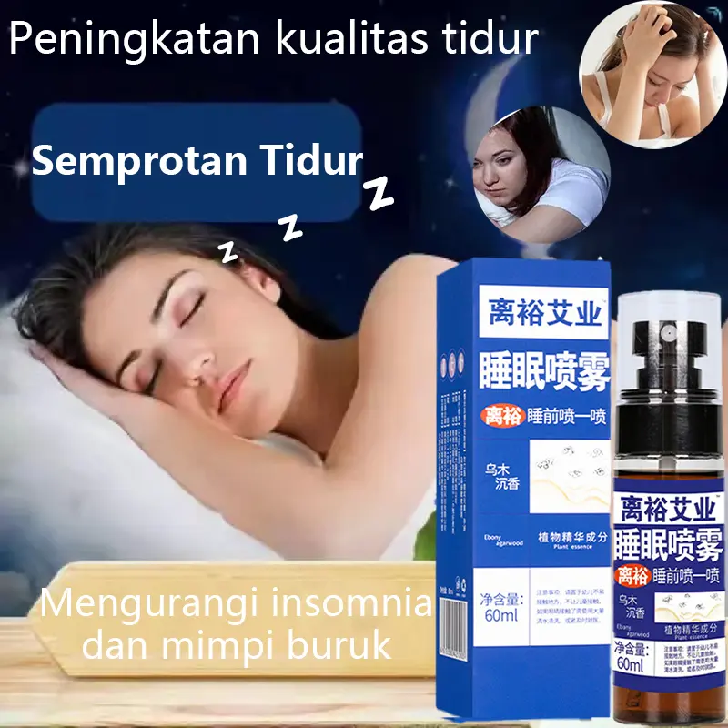 Semprotan Tidur Sleep Spray Tidur Nyenyak Deep Sleep Pillow Spray Insomnia Spray Bantu Tidur Obat Tidur Insomnia Sleep Patch Semprotan Tidur Nyenyak