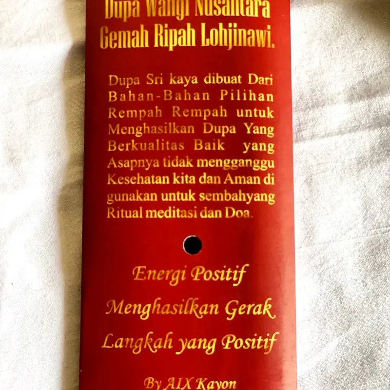 Dupa Gunung Muria (Dupa khusus Ritual Meditasi) isi per pack 15 batang Beli 5 pack Gratis 1 pack diffuser aromatherapy 5