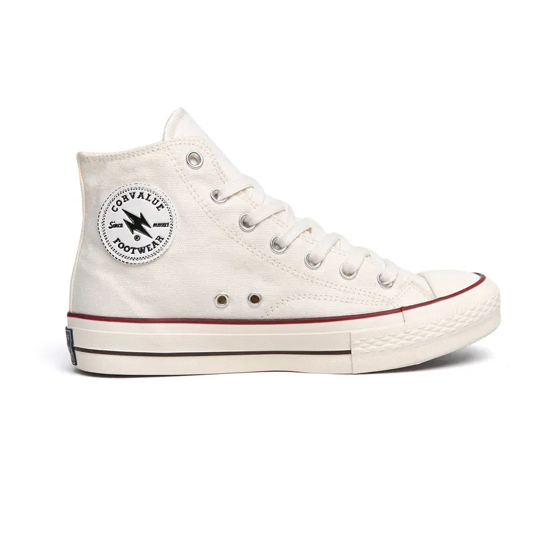 SEPATU CORVALUE FOOTWEAR - Sepatu Sneakers Kasual 87s High Offwhite Pria Wanita Casual Shoes Fashion Sepatu Putih Snekers 4