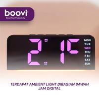 Gambar Boovi JD004 Jam Digital Meja LED Display Alarm Clock Tampilan Multifungsi Suhu Temperature Lampu LED dari Boovi Official Kota Administrasi Jakarta Barat 5 Tokopedia