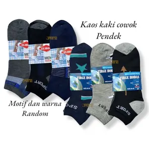 12 pasang kaos kaki pendek sport semata kaki pria wanita kaos kaki olahraga