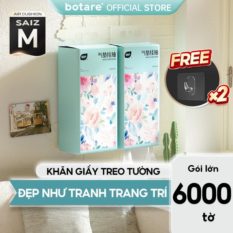 【6 bịch】Botare khăn giấy treo tường lớn 6000 tờ 0