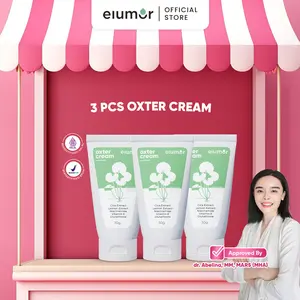 3 Pcs Elumor Oxter Cream New Formula 30gr Krim Pemutih Ketiak Dan Selangkangan Underarm Brightening Cream