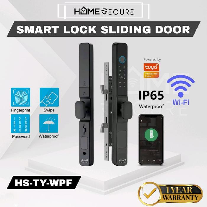 Smart Lock For Sliding Door Jual Smart Door Lock Fingerprint Tuya App Wifi Untuk Pintu Sliding Door ...