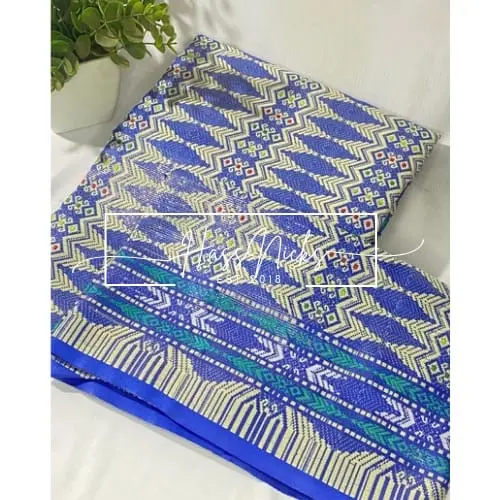 Warna Biru Kain Songket Thailand - Jenis Kain Tradisional 0