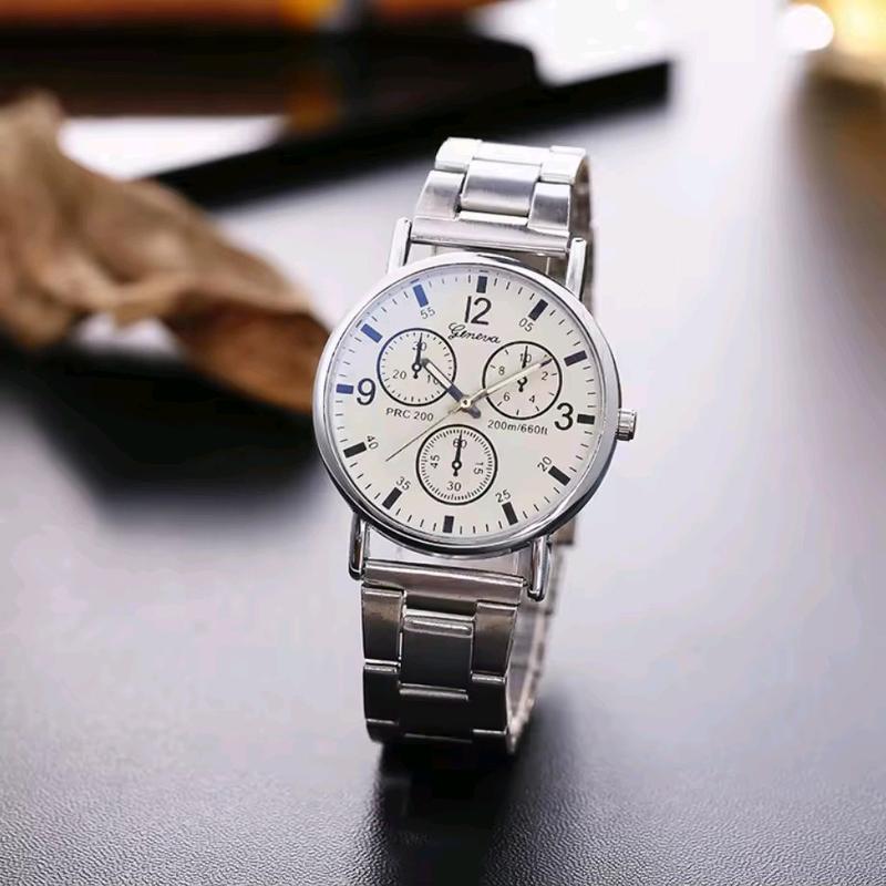 Jam Tangan Pria Wanita GENEVA Analog Elegan Stainless stell Quartz 0