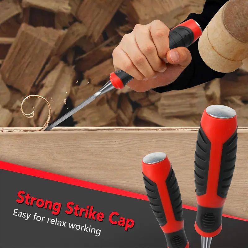 JLD Pahat Kayu Alat Ukir Kayu 6-38MM Wood Chisel Tatah Aneka Ukuran Tools Wood Working 5