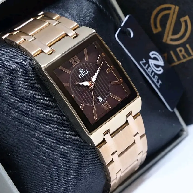 ZIRIST Z19 ORIGINAL JAM TANGAN PETAK PRIA WANITA UNISEX CLASSIC SIMPLE STAINLESS STEEL ORIGINAL GARANSI RESMI 1 TAHUN MESIN DAN BATRAI 2