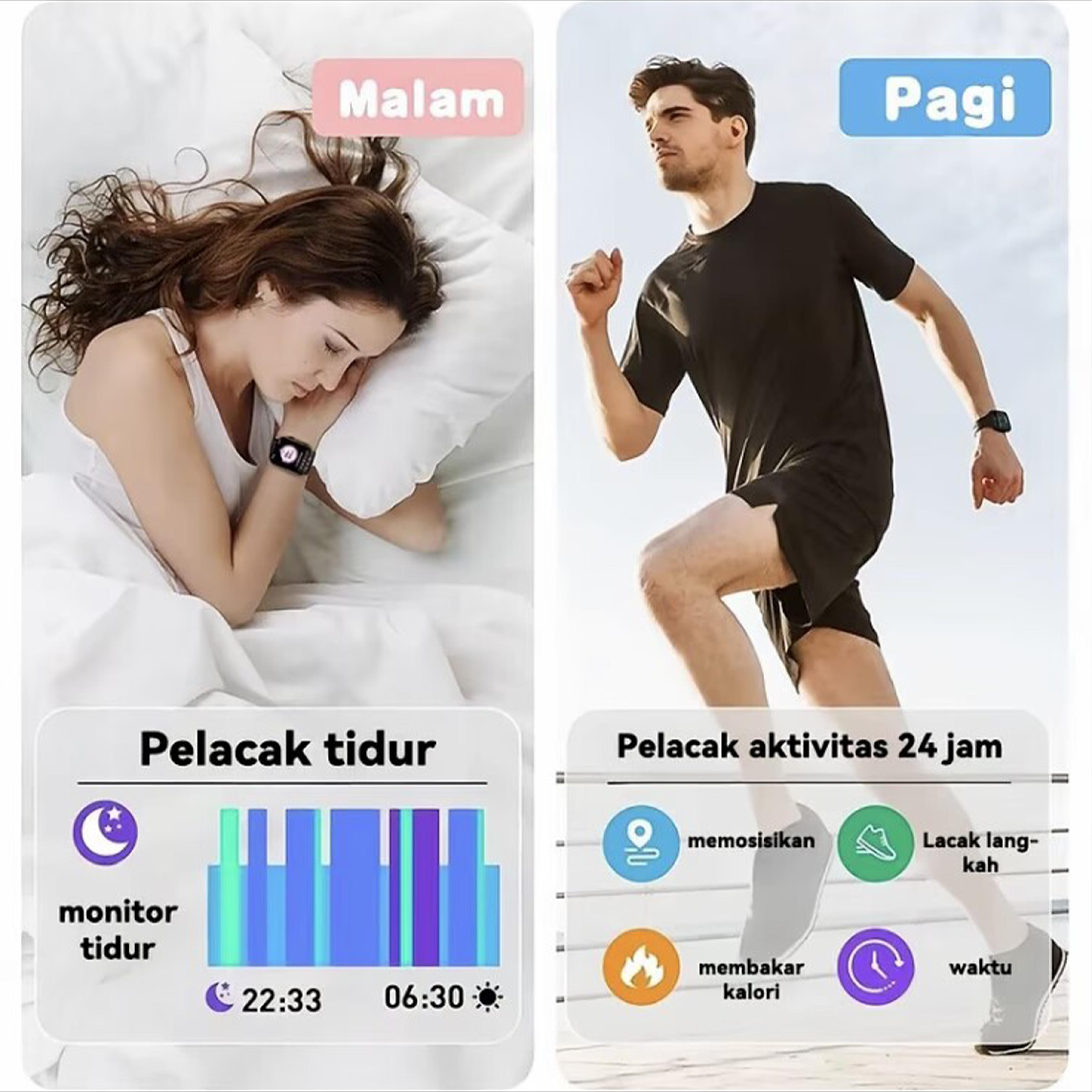 Jam Tangan Pintar T900 Pro Max 2.01" Layar HD | Bluetooth Call, Olahraga Tracker & Health Monitor, IP67 Anti Air, Wireless Charging, Garansi Resmi 1 Tahun