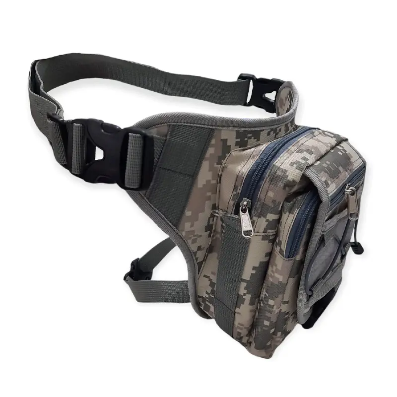 Tas Paha Tactical Slingbag Selempang Tas Pinggang Hitam cowok pria multifungsi Waistbag casual 4