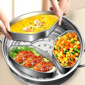 IKILO Wadah Kukus Makanan WADAH KUKUS STAINLESS 304 Serbaguna anti karat food grade kukusan steamer telur sayur nasi