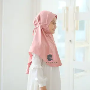 Hijab Dagu Tali Anak Usia 7-15 th Jersey Premium I Hijab Dagu Tali Malay Anak Remaja I Hijab Anak I Kerudung Anak