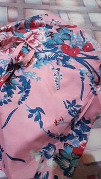 Product Review of Mukena Dewasa Katun Premium Bunga Sakura Travelling Mewah Mukena Adem Motif Katun Bali Mukenah Muslim Renda Cantik Wanita Nyaman viscose rayon zura pink from A**_ 7** 1