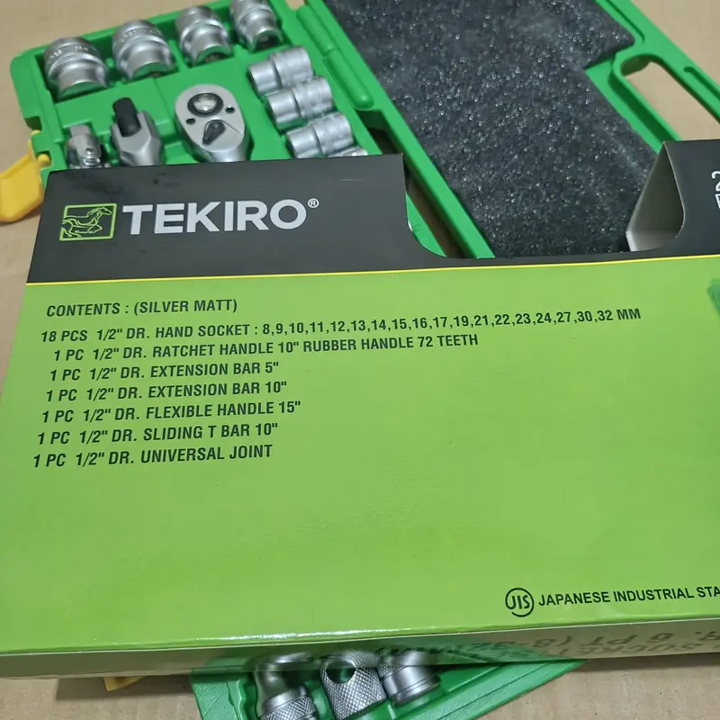 Kunci Sok Set 6 Pt Isi 24 Pcs 8 - 32Mm Tekiro Spt Multipurpose Combination Socket Wrench Set 4