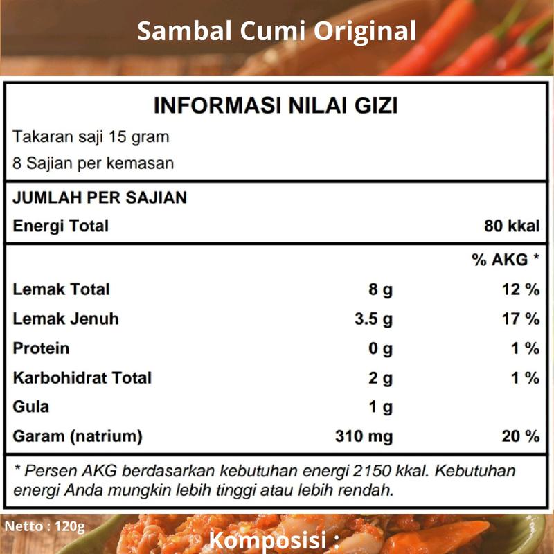 Waxumi - Sambal Cumi Baby Original Kemasan Aluminium foil Premium Food Grade - Cumi Asin Original 2