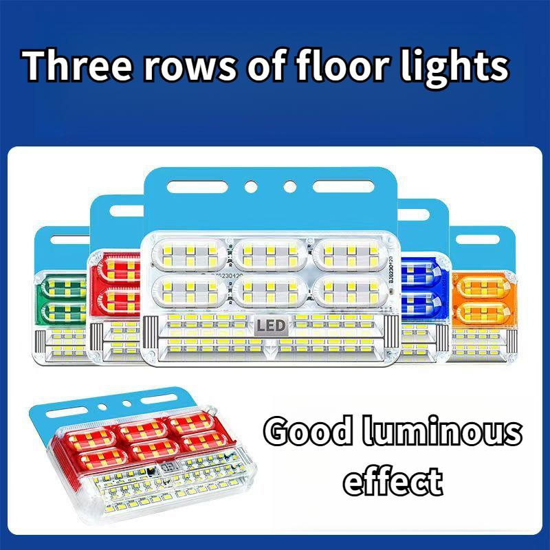 Product Introduction of Truck Super Bright Waterproof Three Row Side Light 24V Truck Trailer Reverse Width Steering Side Light Side Light Waist Light 6