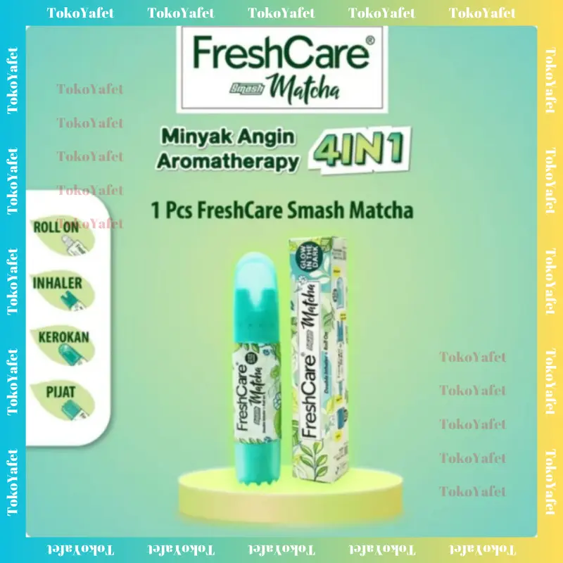 FRESHCARE SMASH Double Inhaler + Roll On 4 in 1 Viral Original Asli Termurah Terpopuler, Ada Tali / Lanyard Freshcare SMASH juga, Tersedia Varian Merah dan Hijau (MATCHA) 4