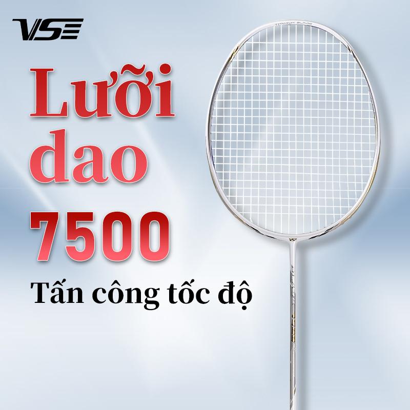 Venson VS Blade 7500 Vợt cầu lông Chính Hãng Chính Thức, Sợi Carbon Hoàn Toàn, Siêu Nhẹ 4U, Racket Đơn Tập Luyện Chuyên Nghiệp Tấn Công, Bao Gồm 1 Túi đựng cầu lông, 1 Băng Keo Cầm Tay Cán Vợt Sport