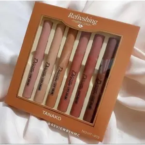 SET ISI 6 PCS Lipstick Tanako Refreshing Matte