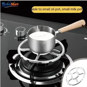 Nampan Tatakan Kompor Gas Universal Baja Anti Karat Untuk Moka Pot Kopi Panci Teko Stove Simmer Ring Anti Slip Tahan Lama