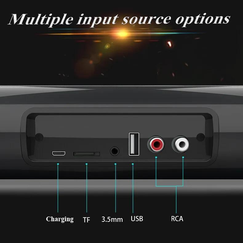Product Introduction of Pembesar Suara Bar Bunyi, Bar Bunyi Surround Bluetooth Berwayar dan Tanpa Wayar, Sesuai untuk Rumah, TV dan Persembahan Luaran, Bar Audio Lajur Berkuasa, dengan Alat Kawalan Jauh 36
