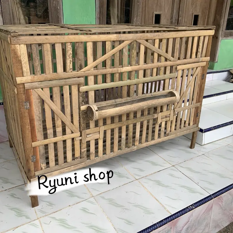 Kandang bambu rakitan uk. jumbo 120cm 0
