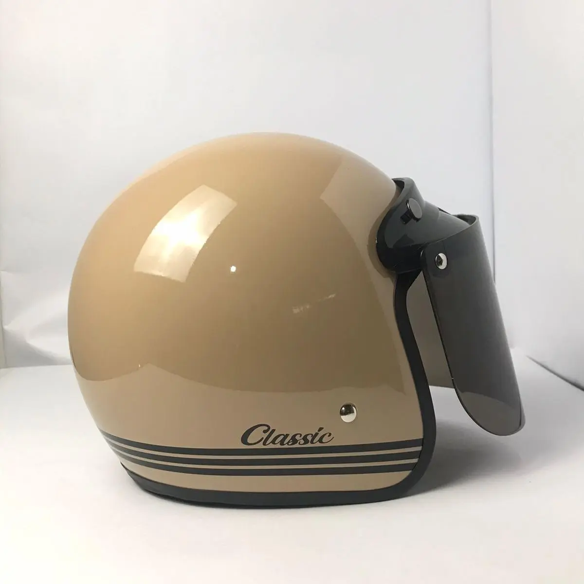 HELEM  CLASSIC KEKINIAN MOCACINO UNTUK DEWASA PRIA DAN WANITA BISA COD FREE DUS PAKING Helm Motorcycle